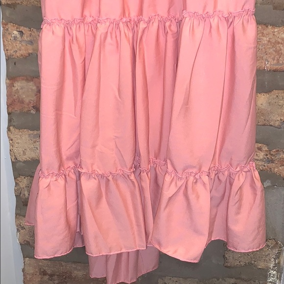 Backless Coral Mini Dress - Picture 2 of 3